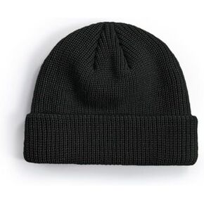 Black Beanie hat Unisex for Women, Men
