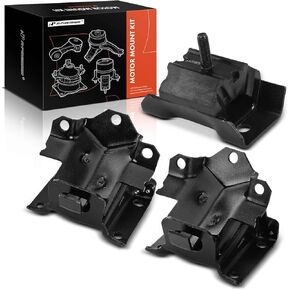 A-Premium 3-PC Set Engine Motor Mount and Transmission Mount Kit Compatible with - 2003-2006 - Chevrolet Silverado 1500 & GMC Sierra 1500, 4.3L, RWD, Automatic Transmission