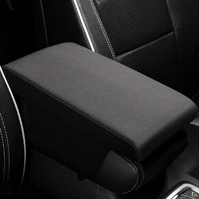Center Console Pad, 12.2''×8.1'' Memory Foam Auto Armrest Cushion, Comfortable Arm Rest Storage Box Cover, Universal Car Interior Accessories for Most Vehicle, SUV (Black)