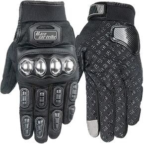 Motorcycle Gloves for Men and Women, Full Finger Touchscreen Mountain Dirt Bike Gloves for Powersports BMX ATV Driving Motocross Racing Gloves