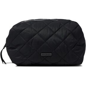 Vera Bradley Women's Performance Twill Medium Cosmetic Makeup Organizer Bag, Olive Leaf, One Size