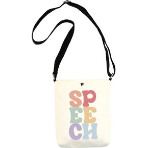 WCGXKO Speech Therapist Gift SPPECH Tote Bag For SLP Speech Therapy Student SLP Graduation Gift
