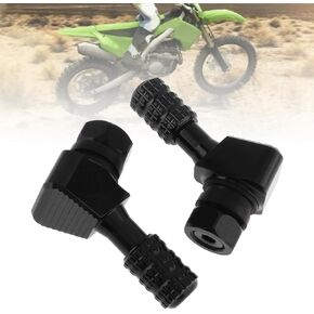 Windance 120 Degree Tubeless Tyre Air Stem, CNC Aluminum Alloy Tire Valve Stems Fit for Honda Kawasaki Suzuki Yamaha Triumph BMW (Black) in Kuwait