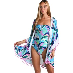 Sunshine 79 Women's Kimono Swimuit Cover Up, Multi//Far Out Fathers, One Size