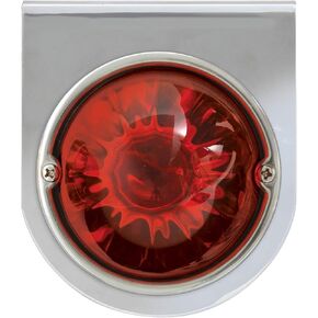 GG Grand General 81563 S.S. L Bracket w/Dark Amber Watermelon Glass Light, 1 Wire