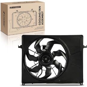 A-Premium Engine Radiator Cooling Fan Assembly Compatible with Select Hyundai Models - Sonata 2006 2007 2008, 3.3L - Replace# 252313K460, 253863L280