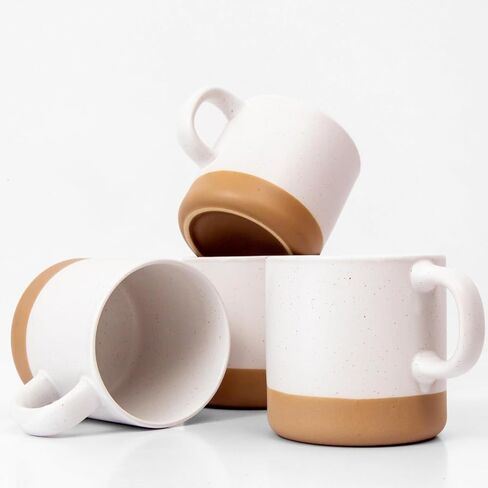 Unboxme Givenne 12oz Handcrafted Ceramic Coffee Mug – Speckled Gloss Finish with Nature-Baked Base – Microwave-Safe Artisanal Mug in Saudi Arabia