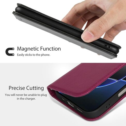 Jaorty for iPhone 13 Pro Max Phone Case with Card Holder for Women Men,Phone Case Wallet for iPhone 12 Pro Max with RFID Blocking,Wrist Strap PU Leather Zipper Credit Card Slots Flip Cover,Brown in Saudi Arabia