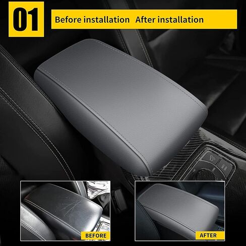 أغطية مسند الذراع باللون الرمادي من AOMSAZTO لسيارة جيب جراند شيروكي 2011-2021 (وليس لعام 2022) in Kuwait