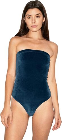 American Apparel Women's Stretch Velour Strapless Bodysuit in Kuwait