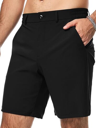 JMIERR Men's Hybrid Golf Shorts Casual Stretch Quick-Dry Flat Front Lightweight Wrinkle Free Dress Shorts with Pocket in Saudi Arabia