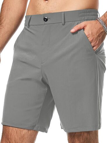 JMIERR Men's Hybrid Golf Shorts Casual Stretch Quick-Dry Flat Front Lightweight Wrinkle Free Dress Shorts with Pocket in Saudi Arabia
