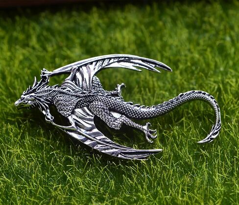 2PCS Retro Viking Brooch For Women Dragon Brooch Talisman Jewelry, Gift For Men in Saudi Arabia