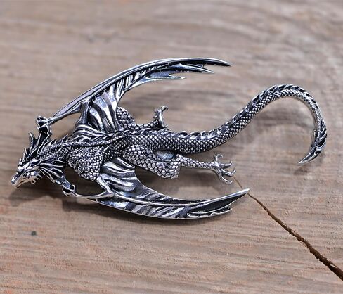 2PCS Retro Viking Brooch For Women Dragon Brooch Talisman Jewelry, Gift For Men in Saudi Arabia
