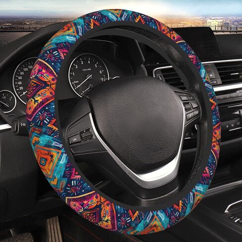 Car Steering Wheel Cover,Bee Universal Non Slip Wheel Protector 15 Inch Elastic Car Accessories for Men Women in Saudi Arabia