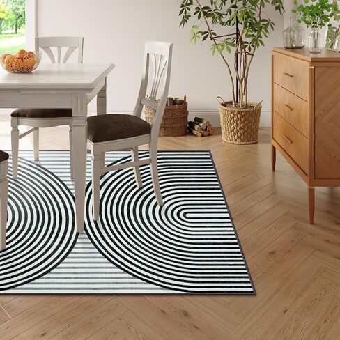 Machine Washable 5x7 Area Rugs for Living Room, Non Slip Soft Boho Low Pile Vintage Green Rugs for Bedroom Indoor, Stain Resistant Kitchen Rugs, Large Carpet Rugs for Dining Guest Room(Green,5'x7') in Saudi Arabia