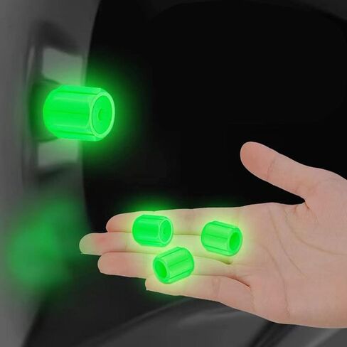 8 قطع من أغطية صمامات الإطارات المضيئة باللون البرتقالي، أغطية جذعية صمام الهواء لإطارات السيارات المتوهجة، أغطية جذعية لصمام الهواء لإطارات السيارات المتوهجة لشاحنات الدفع الرباعي والدراجات النارية، أغطية جذعية لصمام إطارات الدراجة وإكسسوارات السيارات in Kuwait