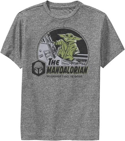 STAR WARS Mandalorian Child in Space Boys Short Sleeve Tee Shirt in Kuwait