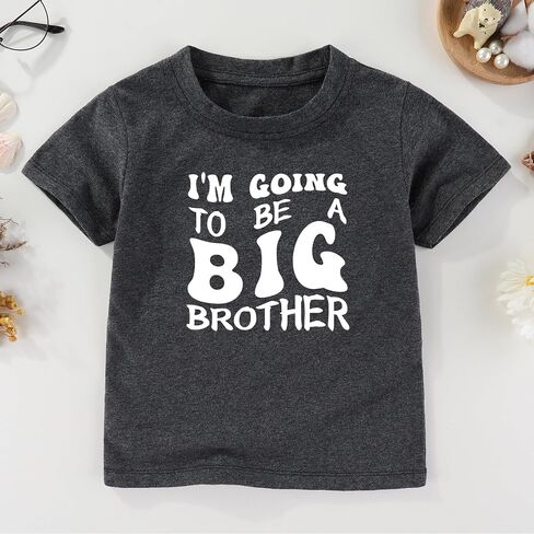 im Going to Be a Big Brother t Shirt for Boys 2t Big Bro Toddler Shirts Boys Outfit Gifts Gray in Kuwait