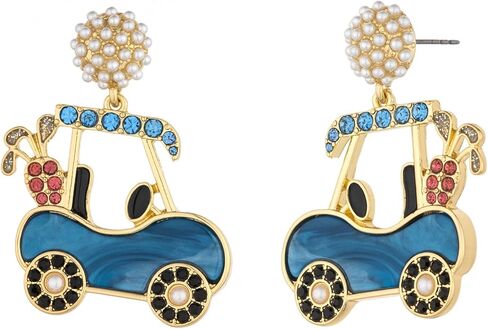 Madison Tyler Sport Earrings for Women | Golf Carts Pickleball Football Tennis I love Rugby Earring | Cute Statement Earrings for Women | Game Day Earrings Dangling Jewelry in Kuwait