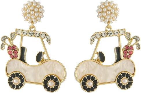 Madison Tyler Sport Earrings for Women | Golf Carts Pickleball Football Tennis I love Rugby Earring | Cute Statement Earrings for Women | Game Day Earrings Dangling Jewelry in Kuwait