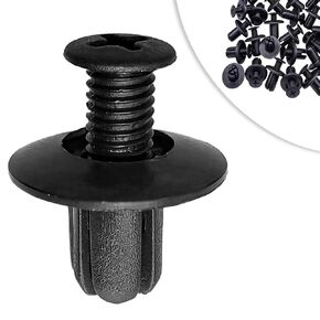 20pcs Fender Liner Door Trim Panel Bumper Shield Retainer Fastener Rivet Push Type Clips for Elantra Genesis Sonata Santa Mazda 3 Mazda 6 Ford MB-455-56143 & W705845-S300