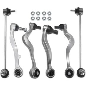 A-Premium 6Pcs Front Suspension Kit, Lower Forward & Rearward Control Arm, Sway Bar Link, Compatible with BMW E60 Series - 525i 2004-2010, 530i 2004-2007, 545i 2004-2005, 550i 2006-2010