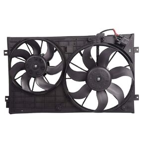 Bapmic 1K0121207BB Front Radiator Cooling Fan Assembly for Volkswagen Beetle Golf Jetta Rabbit 2.0L 2.5L 2005-2015