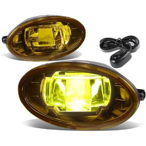 DNA MOTORING FL-ZTL-255-AM Front Bumper Fog Light Driver & Passenger Side Enhance visibility [Compatible with 09-13 Honda Civic / 08-11 Accord / 14-17 Odyssey]