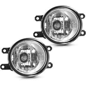 Torchbeam Fog Light Assembly Replacement for 07-14 Camry, 09-13 Corolla/Matrix, 06-12 RAV-4, 10-13 RX350, 09-15 Venza, 08-10 Avalon, 2010 Highlander, 2007 Yaris Hatchback with H11 12V 55W Bulbs