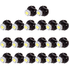 cciyu 20 Pack White T4 T4.2 Neo Wedge 2835-SMD LED A/C Light Bulbs