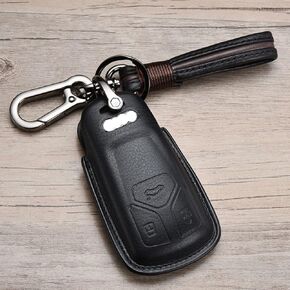Luxury Real leather Key Fob Cover for Audi TT A4 A5 Q7 Q5 TT A3 A6 SQ5 R8 S5 Remote