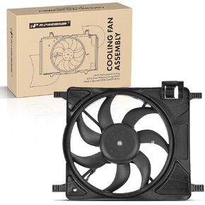 A-Premium Engine Radiator Cooling Fan Assembly Compatible with Select Chevrolet Models - Spark 2011-2015, Spark Classic 2016-2017 - Manual Transmission, Replace# 95978940