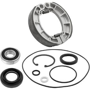 Rear Brake Drum Bearing Seals Shoes Kit for Honda Rancher 420 Foreman 500 520 2014-2023 TRX420 TRX500 TRX520 OEM# 91002-KY0-981 91251-HF7-003 06430-HN0-A30