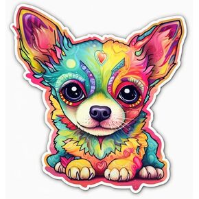 Chihuahua Dog Vinyl Decal Sticker for Car, Laptop, Tumbler, More. #003677