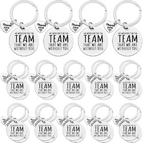 24 Pcs Coworker Boss Appreciation Gifts Keychain We Wouldn't be The Team That We are Without You Keychain Thank You Gifts for Manager Supervisor Employee Coach Team Mom Team Leader