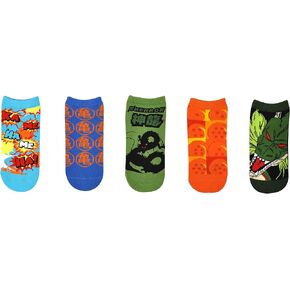 Everything Legwear Dragon Ball Z Super Socks Gifts (5 Pair) - (1 Size) DBZS Shenron Low Cut Socks Women & Men's