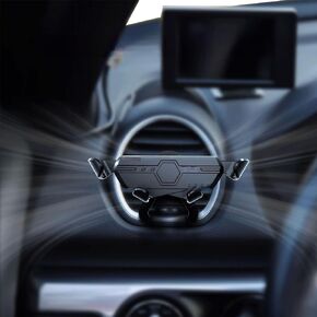 Car Phone Mount Round Air Vent, Compatible with Mercedes Benz C-Class, E-Class,S-Class,B-Class,A-Class, GLC/GLE/GLS/GLB/GLA, Automatic Locking Air Vent for Mercedes Benz Accessories
