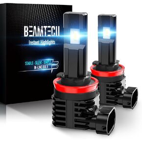 BEAMTECH H11 مصباح الضباب، H8 H9 H16 مصباح الضباب أو لمبة الطرق الوعرة