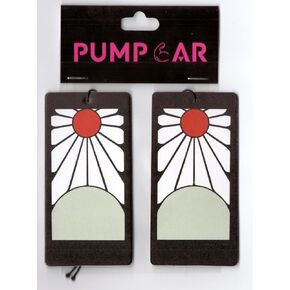 PumpCar car air freshener 2-piece double-sided tanjirou earring hanging cherry-scented for rearview mirror Car Interior Accessories Household Gifts