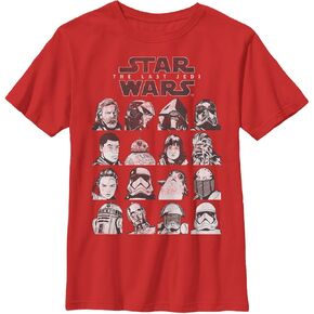 STAR WARS Boys' Episode 8 Last Jedi Grid Logo