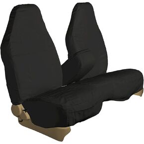 Durafit Seat Covers, F419-C1, Made to fit, 2006-2009 Ranger Pickup 60/40 Bench with high Back Bucket Backs, Open Console on 60 Side. Black Waterproof Endura. Fits Like a Glove, Complete Protection.
