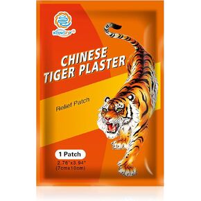 30 PCS Tiger Patches, 30 PCS Tiger Patches, Heat Patches, Chinese Red Tiger Hot Capsicum Patch, Relieving Back, Knee, Neck and Shoulder, Joint & Muscle
