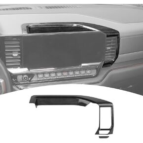 for Silverado Center Dash Panel Trim Cover Carbon Fiber Compatible with Chevy Silverado 2022 2023 2024 Carbon Fiber Interior Accessories