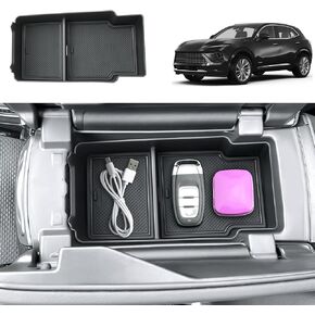 2021-2024 2025 Envision Center Console Organizer for Buick Envision (Preferred/Essence/Avenir/Sport Touring), Durable ABS Plastic&Rubber 2023 2024 2025 Envision Accessories Console Tray Insert