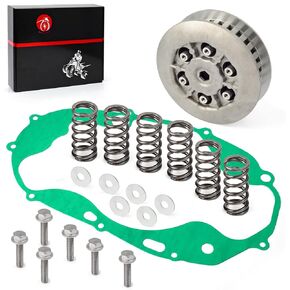Clutch Kit Center Inner Hub & Outer Pressure Plate & Heavy Duty Springs Gasket for Yamaha Banshee 350 YFZ 350 1987-2006 1A0-16371-00-00 29L-16351-00-00