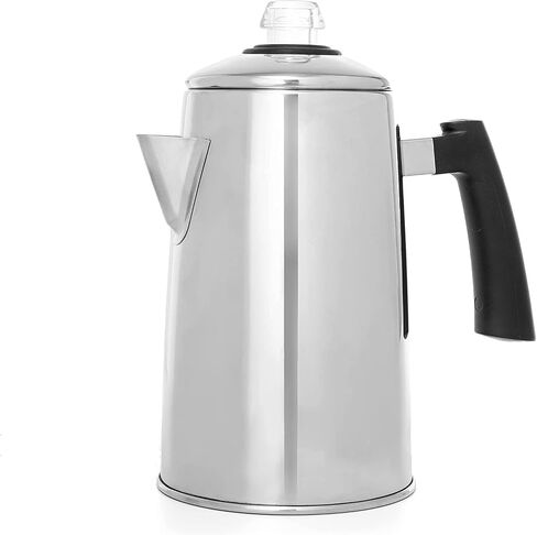 Percolator Coffee Pot,304 Stainless Steel Coffee Percolator for Camping Outdoor Traveling Stovetop Fast Brew Kettle 9 Cups in Saudi Arabia