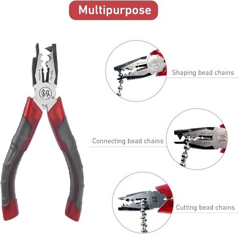 Chain Joining Pliers for Metal Chain Connector, Ball Metal Chain Splicing Pliers for Curtain Roller Blind Accessories, Durable Manual Combination Pliers for Blind Installation in Kuwait