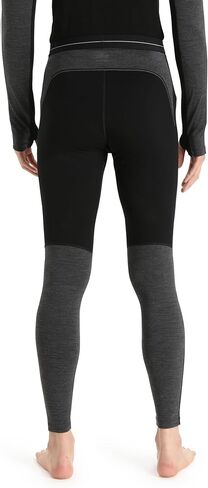 بنطال ضيق Icebreaker 200 Zoneknit باللون الأسود/Jet Heather LG in Kuwait