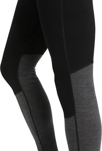 بنطال ضيق Icebreaker 200 Zoneknit باللون الأسود/Jet Heather LG in Kuwait